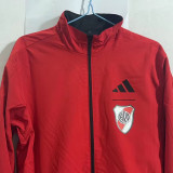 23/24 River Plate Black & Red Double Sided Windbreaker (双面风衣)