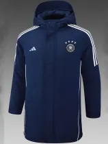 24/25 Germany Royal Blue Hooded Cotton Coat 连帽棉衣