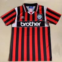 1994/1996 Man City Away Red Retro Soccer Jersey