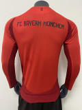 24/25 Bayern Home  Long sleeve Player Version Soccer Jersey（长袖）