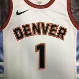 22/23 Nuggets PORTER JR. #1 White City Edition Top Quality Hot Pressing NBA Jersey