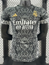 24/25 RMA Black and white patterns Special Edition Player Version Soccer Jersey