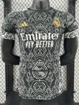 24/25 RMA Black and white patterns Special Edition Player Version Soccer Jersey