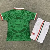 1998 Mexico Home Kids Retro Soccer Jersey