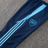 24/25  ARS Dark Blue Hooded  Half Pull Tracksuit(Add Fluff)  (半拉链、加绒F607)