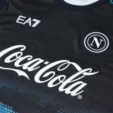 24/25 Napoli Black Blue Tank top and shorts suit