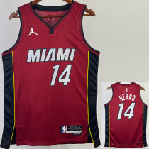 22/23 HEAT HERRO #14 Red Top Quality Hot Pressing NBA Jersey (Trapeze Edition) 飞人版