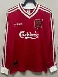 1995/1996 LIV Home Long Sleeve Retro Soccer Jersey