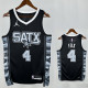 22/23 Sa Spurs FOX #4  Black Flying Man Top Quality Hot Pressing NBA Jersey