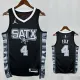 22/23 Sa Spurs FOX #4  Black Flying Man Top Quality Hot Pressing NBA Jersey