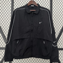 2024 New NK Black Windbreaker（黑色、白边线）
