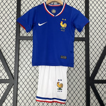 24/25 France Home Kids Soccer Jersey