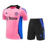24/25 Man Utd Pink Training Short Suit