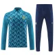 24/25 Marseille Deep Lake Blue Print Half Pull Tracksuit  (半拉链)