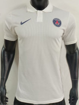 2025  PSG White Player Version  Polo Shirt