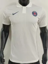 2025  PSG White Player Version  Polo Shirt
