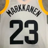 22/23 JAZZ MARKKANEN #23 White Top Quality Hot Pressing NBA Jersey