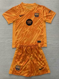 24/25 BAR Orange Goalkeepe Kids Soccer Jersey