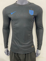 25/26  England Away  Player Version Long Sleeve Soccer Jersey带星