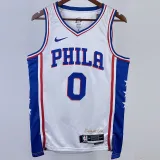 22/23 76ERS MAXEY #0 White Top Quality Hot Pressing NBA Jersey