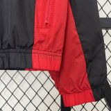 2024 New Jordon Black Red Windbreaker(连帽）