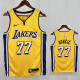 LAKERS DONCIC'#77 Yellow Top Quality Hot Pressing NBA Jersey(V领）