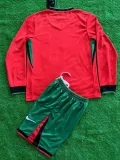 24/25 Portugal Home Kids Long sleeve Soccer Jersey （童装长袖）