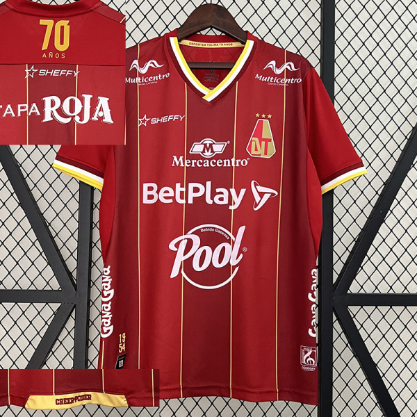 24/25 Tolima Deportes Home Fans Soccer Jersey 托利马体育
