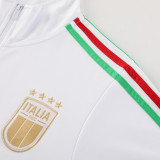 24/25 Italy White Jacket Tracksuit #01(白衫*蓝裤）