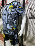 2024 Brazil Christ statue Black Kids Soccer Jersey