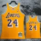 2007/2008 LAKERS BRYANT #24 Yellow Retro Top Quality Hot Pressing NBA Jersey (圆领）