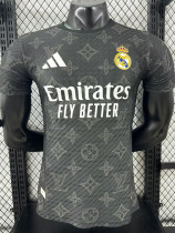 25/26 RMA  Pattern Edition Black  Player Version Soccer Jersey