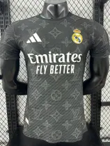 25/26 RMA  Pattern Edition Black  Player Version Soccer Jersey