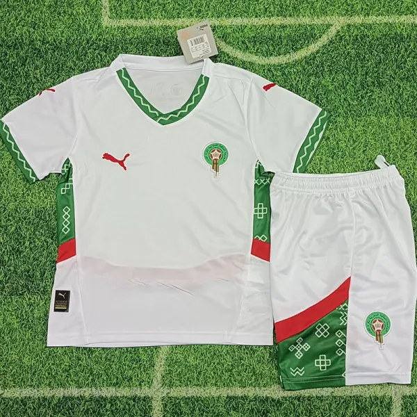 24/25 Morocco Away  Kids Soccer Jersey