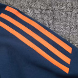 24/25 Man Utd Sapphire Blue Kids  Half Pull Tracksuit  (儿童、半拉链)