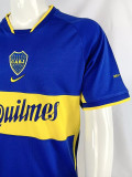 2001 Boca Juniors Home Retro Soccer Jersey