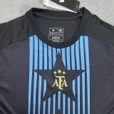 2024 Argentina  Black Pre Match Training Shirt