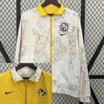 24/25 Club America Beige & Yellow Double Sided Windbreaker (双面风衣)