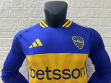 24/25 Boca Juniors Home Player Version Long Sleeve  Soccer Jersey(长袖)