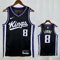 23/24 KINGS LAVINT # 8 Black Away  Top Quality Hot Pressing  Retro NBA Jersey