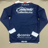 24/25 Cruz Azul Blue Goalkeeper  Long Sleeve Soccer Jersey