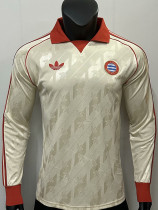 24/25 Bayern Yellow Leisure  Long Sleeve Retro Soccer Jersey(长袖）