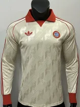 24/25 Bayern Yellow Leisure  Long Sleeve Retro Soccer Jersey(长袖）