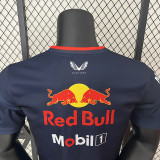 2024 F1 Red Bull  Royal Blue Polo Red Racing Suit（圆领)
