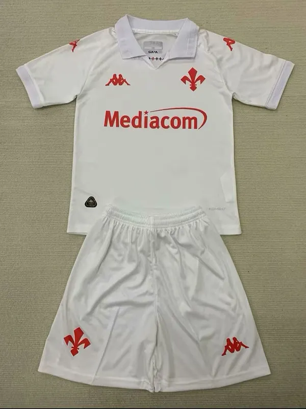 24/25  Fiorentina Away Kids  Soccer Jersey