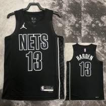 22/23 NETS HARDEN #13 Black Top Quality Hot Pressing NBA Jersey (Trapeze Edition)