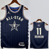 23/24 ALL-STAR BRUNSON #11 Blue Top Quality Hot Pressing NBA Jersey