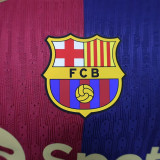 24/25 BAR  Red Home Player Version Soccer Jersey