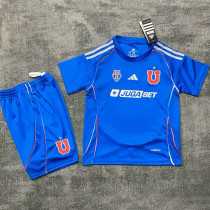25/26 Universidad De Chile Home Kids  Soccer Jersey