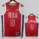 2024 Olympic Game USA LEONARD # 8 Red Basketball Jersey